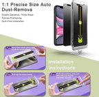 (2-Pack Matte Privacy Anti-Spy Screen Protector for iPhone 11/XR (6.1-Inch),9H Tempered Glass,Anti-Glare,Full Coverage,Anti-Fingerprint,Auto Dust Removal,Bubble-Free