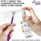 Altura Photo Professional Camera Cleaning Kit for APS-C DSLR & Mirrorless Cameras - Lens and Sensor Cleaner - Includes Case, Spray, Swabs, Blower, Brush, Tissue Paper