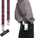 MAGEASY Universal Cell Phone Lanyard Crossbody - Anti-Theft Crossbody Phone Strap for iPhone 16 Pro Max & Most Smartphones, for Men & Women | 20mm (Burgundy)