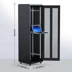 MT-VIKI 8 Port KVM Console HDMI, 1U Rack Mount KVM Console w/15.6'' LCD Monitor, 1080P Short Depth Integrated Touchpad+Keyboard+Drawer+8 Cables, Support OSD/Hotkey