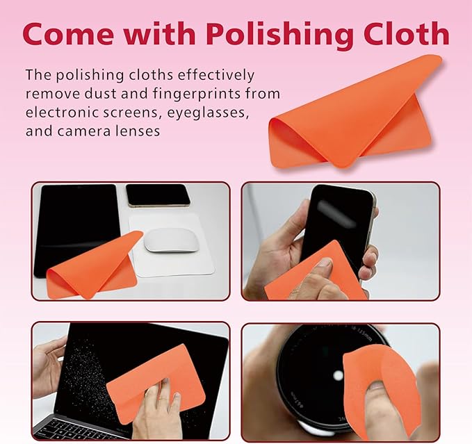 Stylus Pen for iPad,14Mins Fast Charge for Apple Pencil,Palm Rejection,Tilt Sensitivity, Pen for iPad11/10/9/8/7/6, Pro 12.9"/11"/13" M4, Mini 6/5, Air 5/4/3/11"-13" M2/M3 with Polishing Cloth