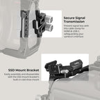 SmallRig Camera Cage Basic Kit for Blackmagic Design Cinema Camera 6K, Full Cage for BMCC 6K, with Top Handle, SSD Mount Bracket, Cable Clamp and Lens Mount Adapter Support - 4574