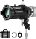 NEEWER Spotlight Snoot Only for NEEWER MS60B, MS60C, MS150B, MS150C LED Video Light, Conical Snoot with 20° Projection Lens, Adjustable Focus, 16 Gobos, 5 Color Gels, Bag, LS-48