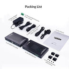 AV Access HDMI USB KVM Extender, 50m/164ft 4K 60Hz Over Cat5e/6/6a/7, Support 2K@144Hz, 1080P@240Hz, 4 Ports USB2.0, HDCP2.2, No Signal Loss and Latency, POC, Independent EDID Management (4KEX50-KVM)