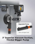 3" Suction Cup Mount Kit for Action Cams/Phone/360 Camera/DSLR Comes with Adapter for GoPro, Phone Clip, 3.84" Universal Magic Arm