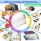 Jetec 32 Pcs Mesh Zipper Bags Toy Storage Bikini Organizer Bag Bolsas Para Guardar Trajes De Baño Waterproof Zipper Reusable Pouch Puzzle Multipurpose for Storage Office(Stylish Color,9 x 7 Inch)