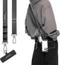 MAGEASY Universal Cell Phone Lanyard Crossbody - Anti-Theft Crossbody Phone Strap for iPhone 16 Pro Max & Most Smartphones, for Men & Women | 20mm (Concrete Gray)