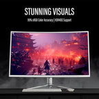 Deco Gear 39 Curved Ultrawide Gaming Monitor, 2560 x 1440, HDR400, 165 Hz, 99% sRGB, HDMI 2.0, DP 1.4