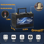 TPE Car Start-Stop Lithium Battery BCI GROUP 27 12V 80AH Car Battery with 1300CCA – High-Performance Automotive Battery with 60 Months Warranty