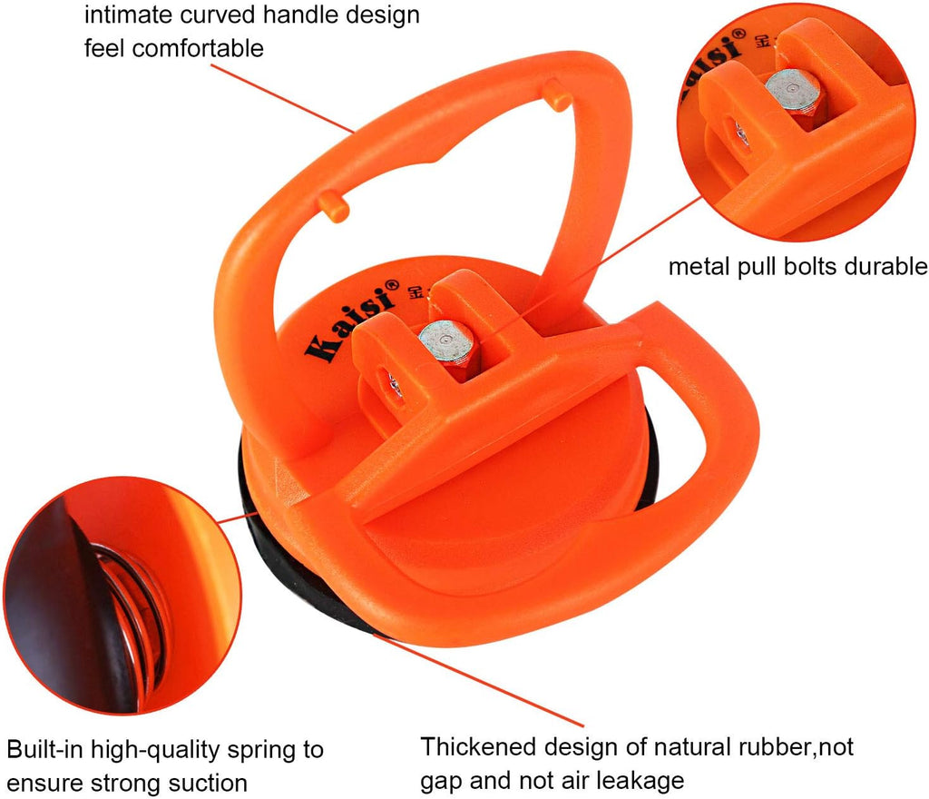 Kaisiking 11 PCS Screen Suction Cup Kit LCD Screen Opening Tools Screen Replacement Tools for iPad, iMac, MacBook, Tablet, Laptop, iPhone, Samsung, Huawei, Etc.