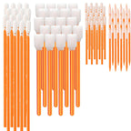 Wellgler's Cleaning Swab Kit,Multi-Purpose Foam Cleaning Swabs,for Printers, Inkjets, Cameras, Automotive, Optics, Sensors, Guns,Arts and Crafts, Automotive Detailing(orange100pcs)