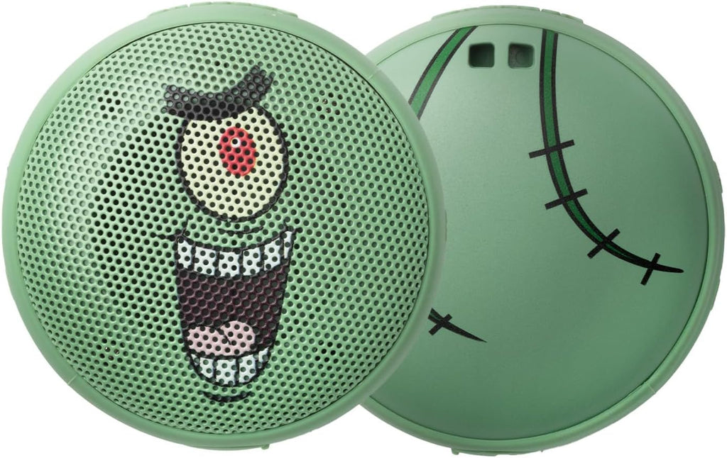 Speaqua Cruiser Speaker Plankton from Spongebob, Waterproof Bluetooth Speaker, Small Bluetooth Beach Accessory, Portable Outdoor