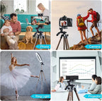 Endurax 60'' Tripod for Camera Canon Nikon DSLR, Camera Phone Tripod with Universal Holder, Carry Bag, Max. Load 6.6 lbs