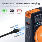 for Magsafe Battery Pack 10000mAh,5-in-1 Magnetic Power Bank Built in AC Plug,Magnetic Wireless Portable Charger for Apple Watch,22.5W Fast Charging Power Bank for iPhone 16 Pro Max/15/14/13/12 Mini