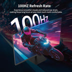 KTC 24.5 Inch 100Hz IPS Computer Monitor - FHD(1920 x 1080P), Anti-Blue Light Screen, 126% sRGB, 16.7M, Support FreeSync and GSync, PC Monitor for Casual Gaming and Working