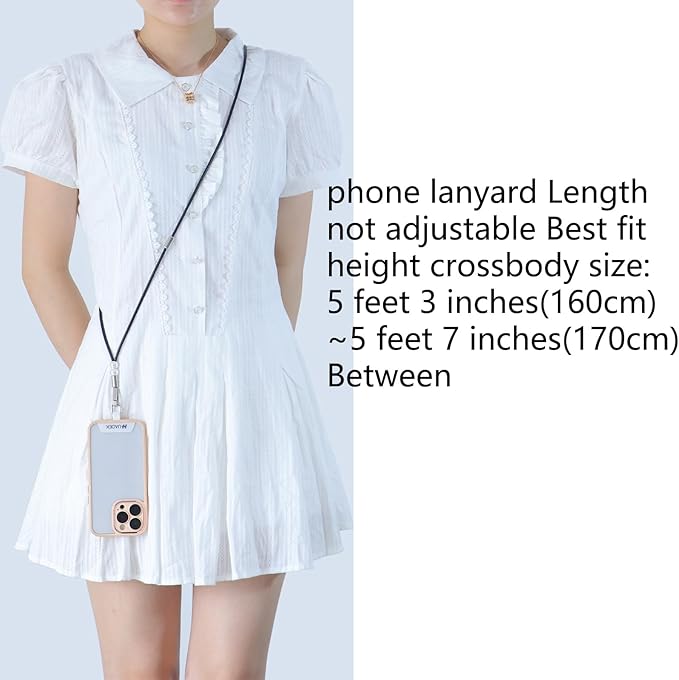 cell phone lanyard Detachable Phone Chain Strap Leather 2-in-1 anti theft phone strap