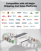 MUNBYN Bluetooth Thermal Label Printer 941B, Wireless 300DPI 4x6 Shipping Label Printer for Small Business, Compatible with Windows, Mac, iPhone, Android, PC, Ebay, Amazon, Shopify, Etsy, USPS (White)