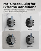 4.5" Suction Cup Camera Mount Universal Car Mount for Osmo 360 Camera, Phones, for Go-pro, for Insta360 Action Cams with 3.84" Magic Arm