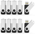 Aiibe 20pcs 8GB Flash Drives Bulk 8GB USB Flash Drive 20 Pack 8 GB USB Sticks USB 2.0 Thumb Drive - Black