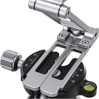 LEOFOTO PS-4 Silver Ultra Compact & Lightweight Smartphone Clamp / Holder / Video / Selfie Stand / Easel Arca / RRS Compatible