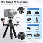 SIRUI Lightweight Mini Tripod, 1.9lbs Aluminum Desktop Table Tripod with Low-Profile Ball Head, Compact Design, 33lbs Load, 16.7" Max Height, for DSLR, Mirrorless Camera, Phone, Vlogging