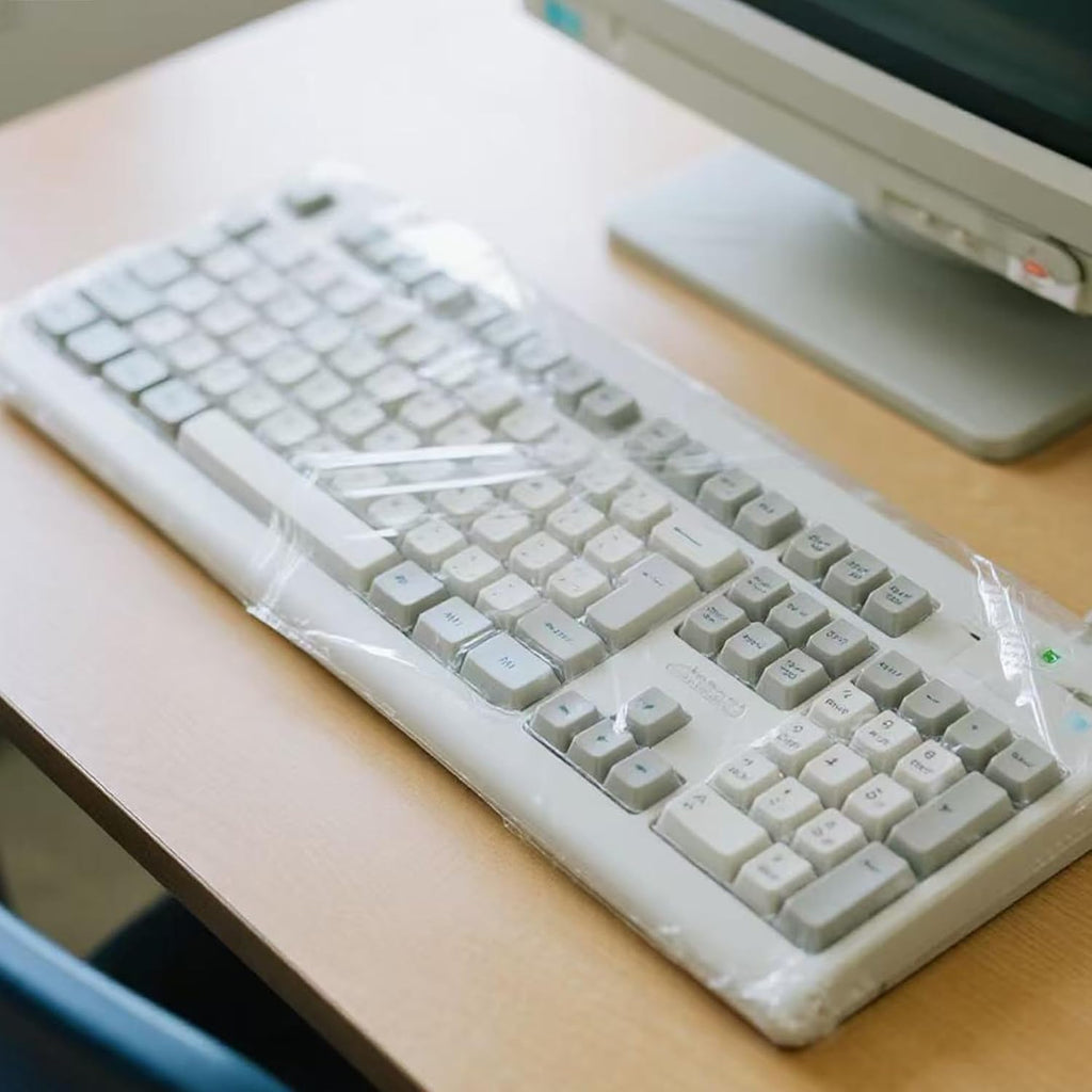 50Pcs Keyboard Cover - Disposable Keyboard Protector for Desktop Dustproof Waterproof for Office Schools Supplies