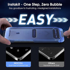 MOCOLL Anti-Blue Light Screen Protector for iPhone 15 Plus – Blue Light Blocking, HD Clarity, Scratch-Resistant, Easy Installation