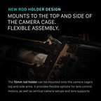 Tilta Camera Cage Compatible with Sony BURANO | Arri Rosettes, 1/4"-20 and 3/8"-16 Threads | w/Top Handle, Left/Right Side Arm, Battery Plate (Full Camera Cage)