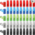 50 Pack 32GB USB 2.0 Flash Drives Bulk Portable USB Thumb Drives Swivel with LED Light Swivel Flash Memory Pen Jump Stick for Data Storage Back to School Office Employee Appreciation Gift