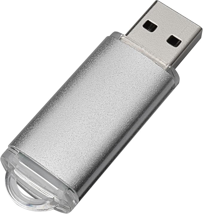 TOPESEL 5 Pack 2GB USB 2.0 Flash Drive Memory Stick Thumb Drives (5 Mixed Colors: Black Blue Green Red Silver)