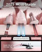 MRGLAS 2025 Upgraded Phone Holders for Your Car with New Metal Hook Clip, Handy Air Vent Cell Phone Car Mount [One Hand Operation], Universal Automobile Cradle for iPhone Android and All Smartphones