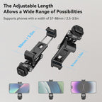 SMALLRIG Universal Phone Tripod Mount, Metal Cell Phone Mount with Cold Shoe Mount and M4 Screws for DJI RS 4 Mini/Pro, Free Adjustment Phone Mount Adapter for iPhone 16 15, for Samsung Galaxy- 4301