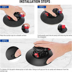 NEEWER 6"/15.2cm Camera Suction Cup Mount with Ball Head Magic Arm, Metal Suction Cup Mount on Car Windshield Dash for Camera/Action Camera/Phone Holder, with 1/4" & 3/8" Mounting Holes for ARRI