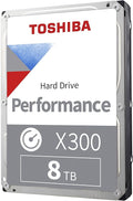 Toshiba X300 8TB Performance & Gaming 3.5-Inch Internal Hard Drive – CMR SATA 6 GB/s 7200 RPM 512 MB Cache - HDWR780XZSTA