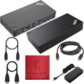 40AS0090US Lenovo Thinkpad Docking Station USB-C Gen 2-1 Year Warranty - Thinkpad Thunderbolt 3 Dock, HDMI, DisplayPort & USB C Cable - Universal Docking Station (Renewed)