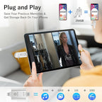 JSL JDTDC MFi Certified 512GB Photo Stick for iPhone USB C Flash Drive External Storage for iPhone 16/15/14, iPad, Android Memory Expansion, Phone-Picture-Saver Portable Thumb Drive for Photos Videos