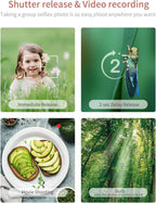 for Canon Camera Remote Control, Hanpusen Rechargeable Wireless Shutter Release with OLED Screen for R50/G7X Mark III/R8/R5/R/RP/R50 V/R10/R5 Mark II/M50/M200/6D Mark II/M6 Mark II, Replace BR-E1