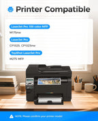 126A Toner Cartridge Set 4-Pack High Yield Replacement for HP 126A CE310A CE311A CE312A CE313A Compatible with HP Laserjet Pro 100 Color MFP M175nw CP1025 CP1025nw TopShot M275 Printer Ink Black Copy