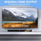 USB C to HDMI for TV, 4K@60Hz Type C to HDMI Adapter with Charging Port, iPhone to Hdmi to USB C Adapter Compatible for iPhone 16/15 Series/iPad Pro/Galaxy/MacBook Pro to HDTV Projector