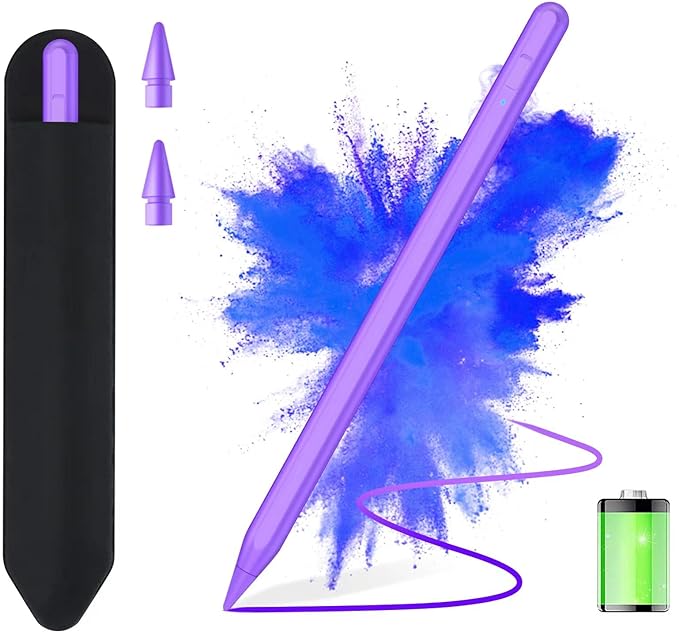 Stylus Pen for iPad 2018-2025 with Palm Rejection, Apple Pencil for Pad11th/10th/9th/8th/7th/6th Gen, iPad Pro 11/12.9 inch, New iPad Air 2025 11&13-inch(M3/2) /5th/4th/3th Gen, iPad mini 6th/5th