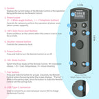for Canon Rechargeable Camera Remote Control,Wireless Shutter Release Compatiable with EOS R,R5,R6,R50,R100,M6 Mark II,G5X Mark II,G7X Mark III,Rebel T7i,T8i,SL2,SL3,M50,M200;Replaces BR-E1