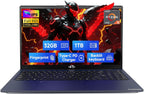 NIMO 15.6" IPS FHD-Gaming-Laptop, 6 Cores AMD Ryzen 5 6600H 32GB DDR5 RAM 1TB SSD (Beat i7-1165G7 up to 4.5GHz) 660M 6nm GPU-Computer with 100W Type-C Backlit Keyboard, Fingerprint