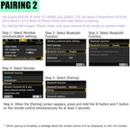 Wireless Camera Remote Shutter Release for Canon R3/ R7/ R10/ M50/ EOS M6 Mark II/R/RP /90D /6D Mark II /R5/ R6 /800D /850D /250D/Rebel SL2 /T7i /G5 X Mark II /G7 X Mark III, Replace Canon BR-E1