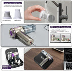 PeroBuno Electric Air Duster, Mini Vacuum Cleaner Cordless, 2-in-1, 200000RPM, 35mins Runtime, Rechargeable Outdoor Blower with 3 Gear for Car Computer Keyboard Cleaning