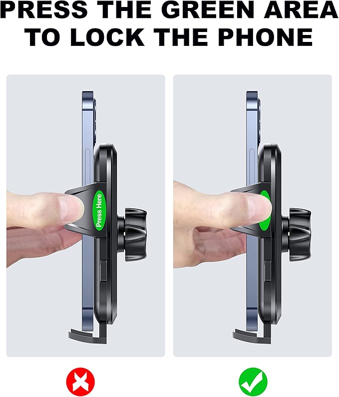 2025 Upgrade Car Phone Holder Mount, Universal Window Cell Phone Car Mount for Dashboard Windshield, Car Dash Mount Mobile Holder for iPhone, Samsung, Nokia, LG and All Android Smart Phones