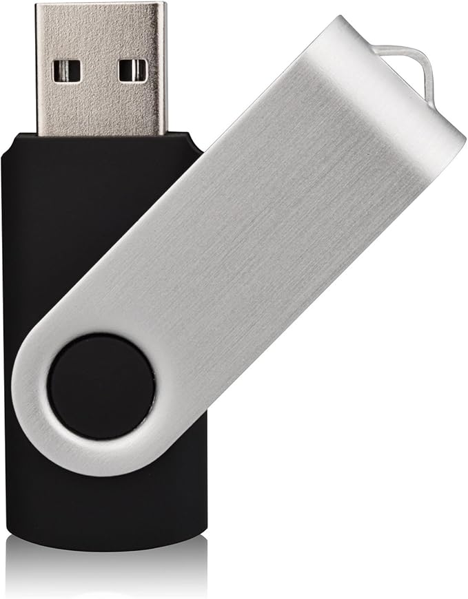 20 Pack USB 2.0 Flash Drives - 32GB Memory Stick, Black