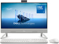 Dell 24 All-in-One Desktop ec24250-23.8-inch FHD Display, Intel Core 3 Processor 100U, Intel Graphics, 8GB DDR5 RAM, 512GB SSD, Windows 11 Home, Onsite Service+6 Months Retail Migrate - White