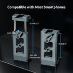 Metal Phone Tripod Mount Arca Port & Action Camera Adapter, Adjustable Smartphone Tripod Adapter Clamp Cell Phone Stand Holder Compatible with iPhone Plus PRO Max GoPro Samsung Galaxy Motorola Pixel