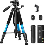 JOILCAN Tripod Camera Tripods, 74" Tripod for Camera Cell Phone Video Recording, Heavy Duty Tall Camera Tripod Stand, Professional Travel DSLR Tripods Compatible with Canon iPhone, Max Load 15 LB