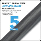 Fotopro 68" Carbon Fiber Travel Tripod, Heavy Duty Camera Tripod with Ball Head, Detachable Monopod with Quick Release Plate and Bag, Load up to 12KG/26lbs